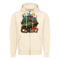 Sandshell you serious clark with christmas car Zipper Hoodie - Jasminsmagicworld