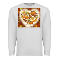 Dove Grey fall heart with leopard Premium Sweatshirt - TumblerDesignByShophia
