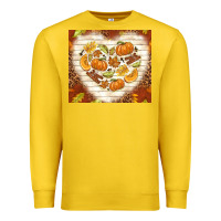 Lemon fall heart with leopard Premium Sweatshirt - TumblerDesignByShophia