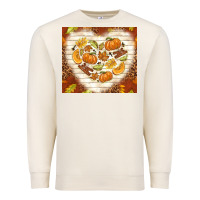 Sandshell fall heart with leopard Premium Sweatshirt - TumblerDesignByShophia