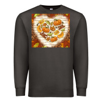 Smoke fall heart with leopard Premium Sweatshirt - TumblerDesignByShophia