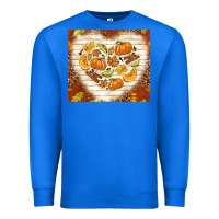 True Royal fall heart with leopard Premium Sweatshirt - TumblerDesignByShophia