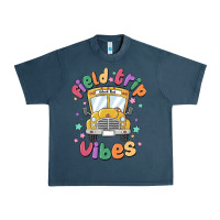 Midnight Navy field trip vibes Urban Heavy Tee - MaliasSmallBusiness