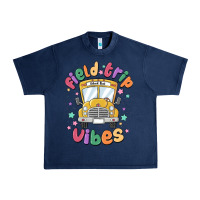 Navy field trip vibes Urban Heavy Tee - MaliasSmallBusiness