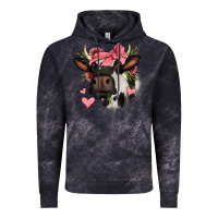 Cloud Black valentines day cow Vintage Hoodie - Jasminsmagicworld