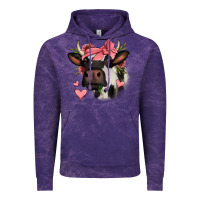 Cloud Purple valentines day cow Vintage Hoodie - Jasminsmagicworld