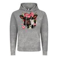 Cloud Rock valentines day cow Vintage Hoodie - Jasminsmagicworld