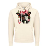Vintage Artic valentines day cow Vintage Hoodie - Jasminsmagicworld