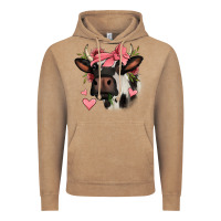 Valentines Day Cow Vintage Hoodie | Teevron