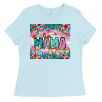 Baby Blue Easter Mama Leopard tumbler Easter Day Ladies Tee - Neo Western
