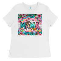 White Easter Mama Leopard tumbler Easter Day Ladies Tee - Neo Western