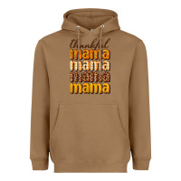 Toasted Coconut Thankful mama Heavyweight Hoodie - NancyCooperArtShop