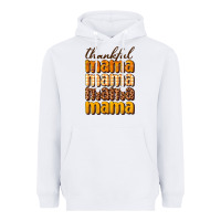 White Thankful mama Heavyweight Hoodie - NancyCooperArtShop