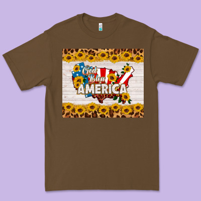 God Bless America Premium Tee Designed By Hra Design Shop