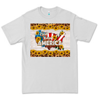 Dove Grey god bless america Premium Tee - HRA Design Shop