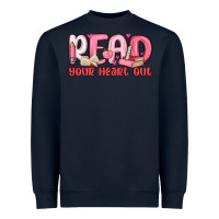 Navy read your heart out Heavyweight Sweatshirt - MaliasSmallBusiness