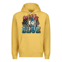 Antique Gold Back to blue 4th of july Premium Hoodie - HowdyJamesFarm
