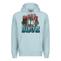 Blue Mist Back to blue 4th of july Premium Hoodie - HowdyJamesFarm