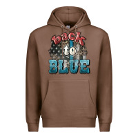 Chestnut Back to blue 4th of july Premium Hoodie - HowdyJamesFarm