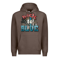 Coffee Back to blue 4th of july Premium Hoodie - HowdyJamesFarm