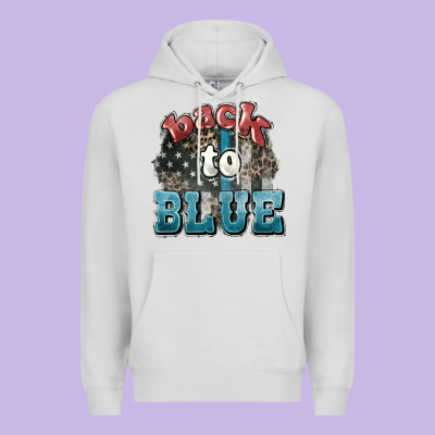 Back To Blue 4th Of July Premium Hoodie Designed By Howdyjamesfarm