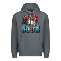 Rock Back to blue 4th of july Premium Hoodie - HowdyJamesFarm