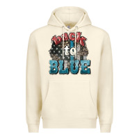 Sandshell Back to blue 4th of july Premium Hoodie - HowdyJamesFarm