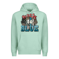 Seafoam Back to blue 4th of july Premium Hoodie - HowdyJamesFarm