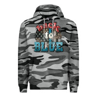 Slate Camo Back to blue 4th of july Premium Hoodie - HowdyJamesFarm