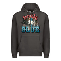 Smoke Back to blue 4th of july Premium Hoodie - HowdyJamesFarm