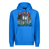 True Royal Back to blue 4th of july Premium Hoodie - HowdyJamesFarm