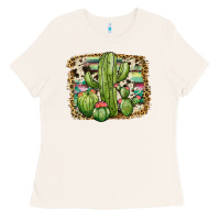 Bone serape cowhide cactus Ladies Tee - JahusDesignShop