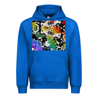 Cobalt rainbow pride cowhide tumbler Urban Hoodie - FaDigitalArtStudio