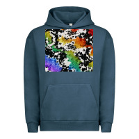 Pigment Midnight Navy rainbow pride cowhide tumbler Urban Hoodie - FaDigitalArtStudio