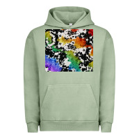 Pigment Oil Green rainbow pride cowhide tumbler Urban Hoodie - FaDigitalArtStudio