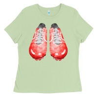 Matcha red cleats fa element 2 Ladies Tee - FaDigitalArtStudio