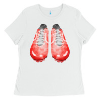 White red cleats fa element 2 Ladies Tee - FaDigitalArtStudio