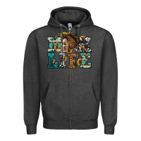 Charcoal Heather western momlife skull with bandana Zipper Hoodie - Jasminsmagicworld