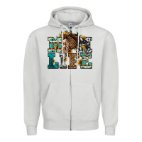 Dove Grey western momlife skull with bandana Zipper Hoodie - Jasminsmagicworld