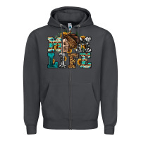 Smoke western momlife skull with bandana Zipper Hoodie - Jasminsmagicworld