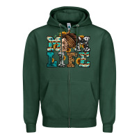 Sports Green western momlife skull with bandana Zipper Hoodie - Jasminsmagicworld
