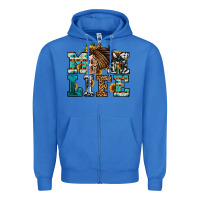 True Royal western momlife skull with bandana Zipper Hoodie - Jasminsmagicworld