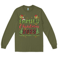 Army Green custom family christmas 2023 marking memories toge Long Sleeve Tee - MaliasSmallBusiness