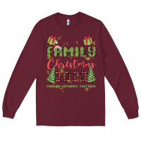 Burgundy custom family christmas 2023 marking memories toge Long Sleeve Tee - MaliasSmallBusiness