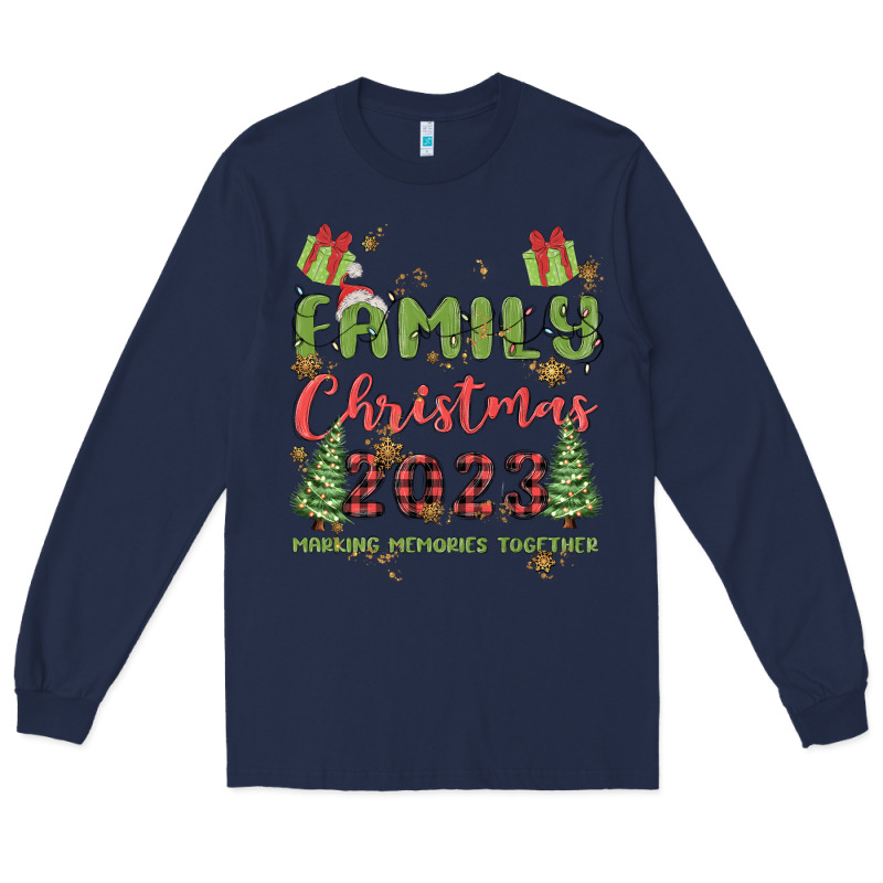Custom Family Christmas 2023 Marking Memories Toge Long Sleeve Tee by MaliasSmallBusiness | Teevron