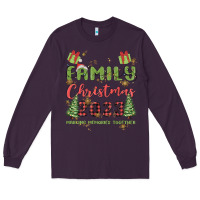 Plum custom family christmas 2023 marking memories toge Long Sleeve Tee - MaliasSmallBusiness
