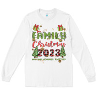 White custom family christmas 2023 marking memories toge Long Sleeve Tee - MaliasSmallBusiness