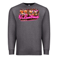 Charcoal Heather be my valentine Premium Sweatshirt - HowdyJamesFarm