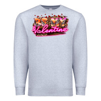 Heather Grey be my valentine Premium Sweatshirt - HowdyJamesFarm
