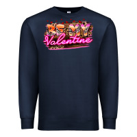 Navy be my valentine Premium Sweatshirt - HowdyJamesFarm